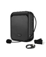 Shidu Black M100 Mini Voice Amplifier Portable Rechargeable Bluetooth Speaker with Wired Microphone