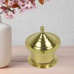 Real Craft Gold Majestic Powder Vanity Brass Sindoor Box
