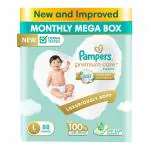 Pampers Premium Care Diaper Pants | Large (L) - 88 diapers| Box Pack