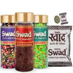 Swad Mukhwas & Candy Combo (Rajasthani Mix,Banarasi Paan,Maharaja,25 Candies Pack) 4 Units