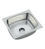 Arquin Chrome Stainless Steel Oval Bowl Kitchen Sink