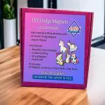 Parv Art Gallery Cute Fridge Magnet Unicorn Theme for Kids and Girls, Strong Sturdy Wooden Magnets Art and Craft Set with Colors and Paint Brush Age 5+