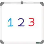 SRIRATNA Non Magnetic 1X1 Feet,Double Sided Writing Whiteboard & Chalkboard,Pack of 1 Board Whiteboards (White, Green)