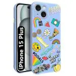 Fashionury Apple iPhone 15 Plus Case Back Cover Shockproof Soft Silicon Glossy TPU | 360 Degree Protection| Camera Protection | Designer Stylish Cover for Apple iPhone 15 Plus -MB336