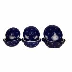 Craftghar Ceramic Serving Casserole Set of 3 | Serving Bowls With Lids (Set of 3)| 100 % Microwave Safe | Purple 3 Serve Casserole Set  (1250 ml, 900 ml, 600 ml)