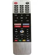 NixGlobal VU4K FHD Remote with Netflix Youtube Prime Video Google Play Function Compatible for (Without Voice Control Function) VU SMART LED LCD TV Remote Controller (Grey)