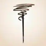 Justgold Professional Pencil Smudge Brush, Soft Bristles, Copper Ferrule, Wooden Handle #73