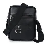 FLY BOYZ Genuine Leather mens sling bag small size for travel crossbody chest bags for Men | side bag for men stylish passport holder sling cash bags for men Mini Sling BAG