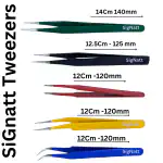 Signatt Multi colour Tweezer Series 5pc Combo Tweezers Set For Multipurpose