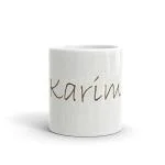 Rish Karim Printed White Ceramic Coffee Mug, 350 Ml