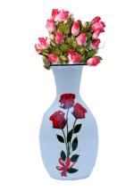 Amaze Shine Unbreakable Flower Vase Modern Metallic For Home And Decor Handmade Flower Vase (Rose Flower Vase)