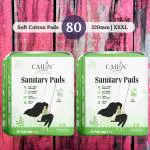 Cailin Care Extra Long Cotton Sanitary Pads Sanitary Napkins (Total 80 Pads | XXXL | 320mm)