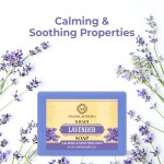 Ayusoul Ayurveda Khadi Herbal Natural Lavender Bath Soap for Soothing & Natural Skin Pack of16