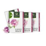 Gold Age Reversal Make Over Facial Kit For Women | 5 Easy Steps | Rejuvenates Skin Cells, Reduces Fine Lines & Signs of Ageing, Natural Glow To Skin | Ideal For All Skin Type | Paraben, Sulphate & Chemical Free (50gm Each, Pack of 4)