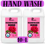 PISHARNATH Hand wash liquid pink 10Liter with Goodness of Lotus & Tulsi| Rich Lathering Formula with Anti-Bacterial Properties