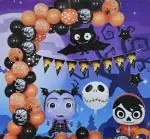 Jagmag Black, Orange Halloween Decorations Item Balloons Garland Kit-Spooky Balloon Decoration Set For Halloween Party Decorations Supplies, Halloween Decoration (Set Of 51)