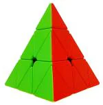 Humaira Pyramid Triangle Speed Puzzle Rubik's Cube 3x3x3 High Stability Stickerless Toy for Kids
