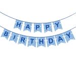 Party Propz Blue Birthday Banner (Sky Blue Glitter)