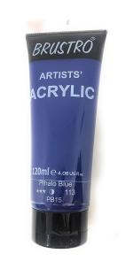 Brustro Artists Acrylic 120ml Pthalo Blue