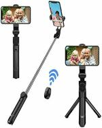 GENTRONIX XT 02 3 in 1 Selfie Bluetooth Tripod Selfie Stick Aluminium Rod Compatible iPhone Androids