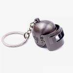Blue Aura Neotask Silver Metal Pubg Helmet Key Chain