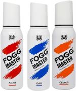 Fogg Master Cader, Oak, Agar Deodorant Spray For Men And Women 360 ml 3 Pc