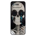 GADGETSWRAP Printed Vinyl Skin Sticker for Asus Rog Phone 5 - smoking-skull