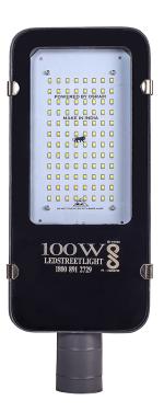PE LOGO WITH WORD ENLIGHTING LIVES 100 Watts BIS Approved LED Street Light Waterproof IP65 Full Metal Body, 140 Per watt Lumens with 2 Year Warranty