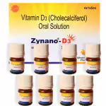 Zynano D3 Shots-Vitamin D3 Oral Solution,Vitamin D3 60000 iu Sugar free,Mango Flavour