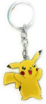 Jdp Novelty Yellow Metal Pokemon Pikachu Cartoon Pikachu Keychain