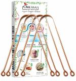 OREAYU Ayurvedic Copper Tongue Cleaner | Highly Quality | Pure Copper (Pack of 4)