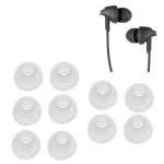 Crysendo White Silicone Earbuds Tips For Boat Bassheads 100, 102, 152, 225, 242 (Pack of 10)