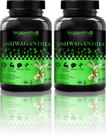 Naturewell Ultra Raw Ashwagandha -Anxiety And Stress Relief, Energy, 60 Capsules Each (Pack Of 2)