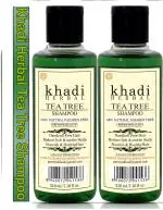 Khadi Herbal Tre Tree Shampoo, Herbal Shampoo, Khadi Shampoo, Damage Repair, Anti-hair Fall Shampoo For men and Women 420ml (Pack of 2)