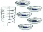 TENNYSON STAINLESS STEEL DHOKLA STAND WITH 5 PLATES