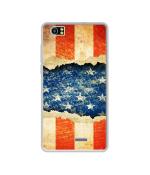 Casotec Sports Flag Pattern DesignPrinted Silicon Soft TPU Back Case Cover for Lava V2s