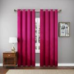 Jvin Fab Pink Velvet Curtains, 2.9 X 2.13 X 0.03 M (Set Of 2)