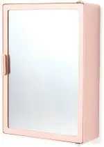 Pgen Plastic Bathroom Mirror Storage Shelf Bracket, 10 X 14 X 4 Inch