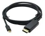 Microware USB C to DisplayPort Cable for MacBook Pro, Dell XPS 13/15, Black