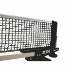 Stag Iconic Snap On Table Tennis Net & Post Set Durable Galvanized Steel Rust Resistant Quick Attachment Net for Professionals