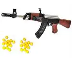 HALO NATION Multicolor Plastic Ak47 Toy Gun With 1000 Bullets