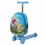 Polo Class Junior 2 in 1 Trolley bag with skaters for kids - Blue