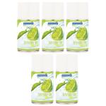 Airance Air Freshener Spray- 250 ml (Pack of 5, Lime)