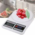 ARDAKI Digital Kitchen Scale, Kitchen Weighing Machine Multipurpose, Measuring Food, Cake, Vegetable, Fruit, 1gm to 10kg, White