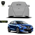TPH Covers Grey Nomex Car Cover with Premium Piping For Maruti Suzuki Baleno