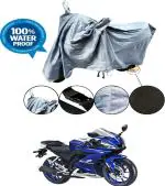 RONISH Waterproof Two Wheeler Cover for Yamaha (R15 V3, Grey)