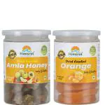 Himsrot Dried Candied Amla Honey (AMLA MURABBA) with Dried Orange Slices|No Added Sugar| Healthy & Tasty| Indian Dry Fruits from Himalayas| Gluten Free -Colors Combo pack (200gm)