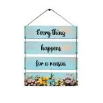 Random Motivational Quotes MDF Wooden Wall Hangings For Home|Office|Bedroom|Living Room|Gift, Wall Decoration, -Set of 4 (Multicolour,30 Cm X 44.5 Cm )