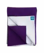Mee Mee Reusable Water Proof Cotton Bed Protector Sheet/Extra Absorbent Mat/Dry Sheets/Urine Sheet/Dry Mat(Small, Dark Pink)(50CmX70Cm) (Medium, Dark Purple)