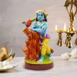 pujaNpujari Golu Doll Krishna Clay Idol Kolu Bommai for Navaratri (40cm)